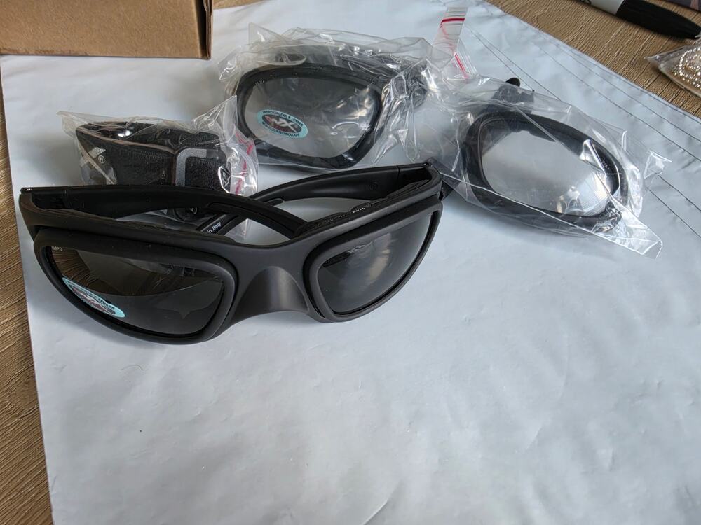 Wiley X SG-1 Tactical Goggles Matte Black Frame Smoke Gray Clear Lenses NWT